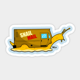 Snail mail funny saying postal carrier Sticker